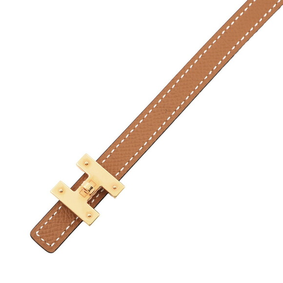 Hermès Mini H Kelly Belt with Turnlock Motif, Black and Gold, Swift, Epsom, B... - Picture 5 of 16
